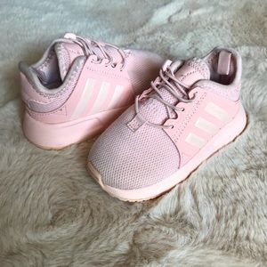 Pink Adidas tennis shoes for Girls
